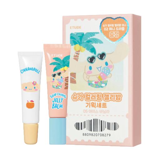 Etude Cozy Fixing Tint (Tanning Pochacco) / Sugar Coloring Jelly Balm (Tanning Cinnamoroll)