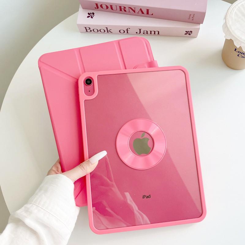 Slim Transparent Magnetic Folio Case IPad Air 8 11 Inch 2026 Model Shockproof Stand Support Anti-Scratch Acrylic Cover
