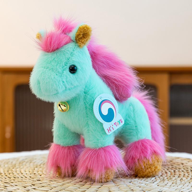 Year Of The Horse Plush Toy Cute Bell Pony Doll Kids Gift For Children