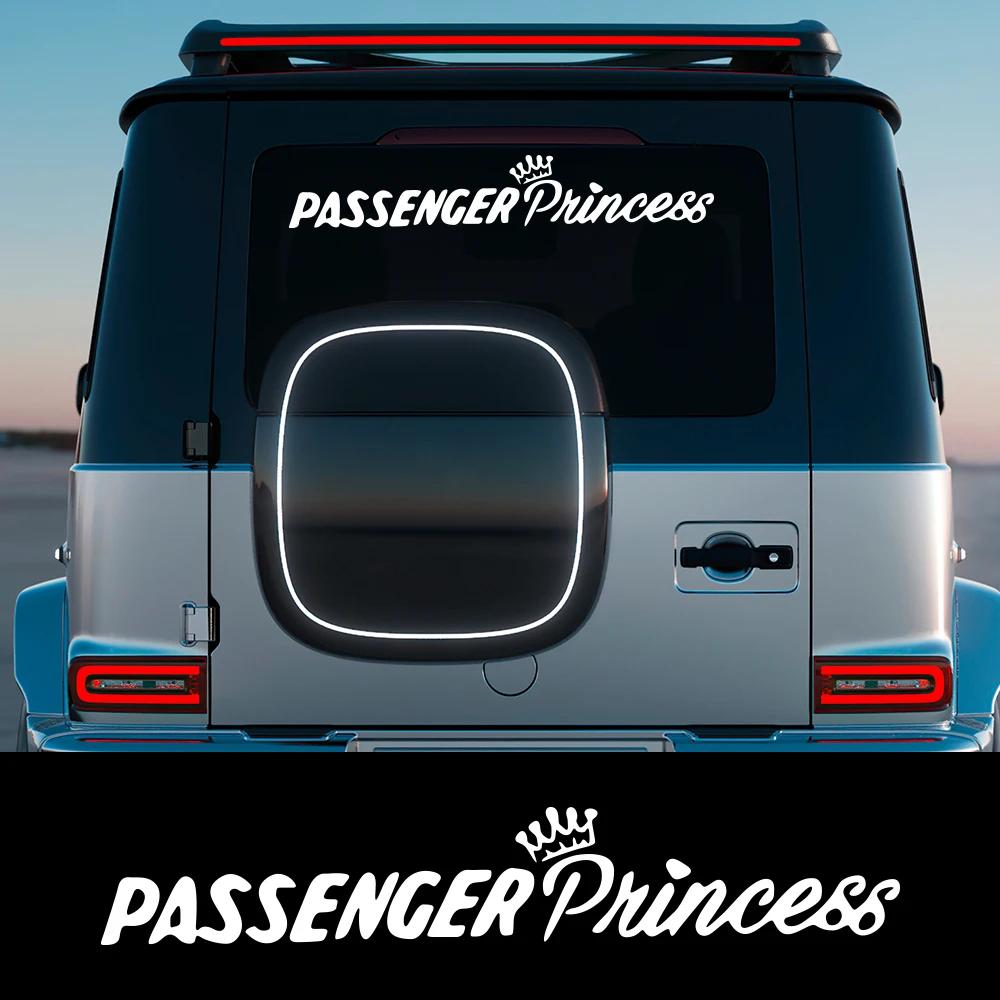 Passenger Princess Slogan Car Windshield Window Sticker Vinyl Decal Self-adhesive Auto Door Side Decoration Sticker Accessories