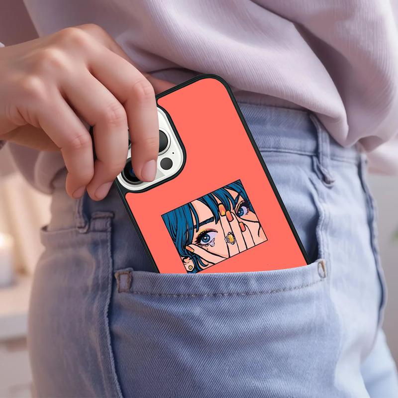Pop art Anime Girl Aesthetic Phone Case For iPhone 17 Air 15 16e 14 13 Pro Max Coque 12 11 Pro Max PLUS cover