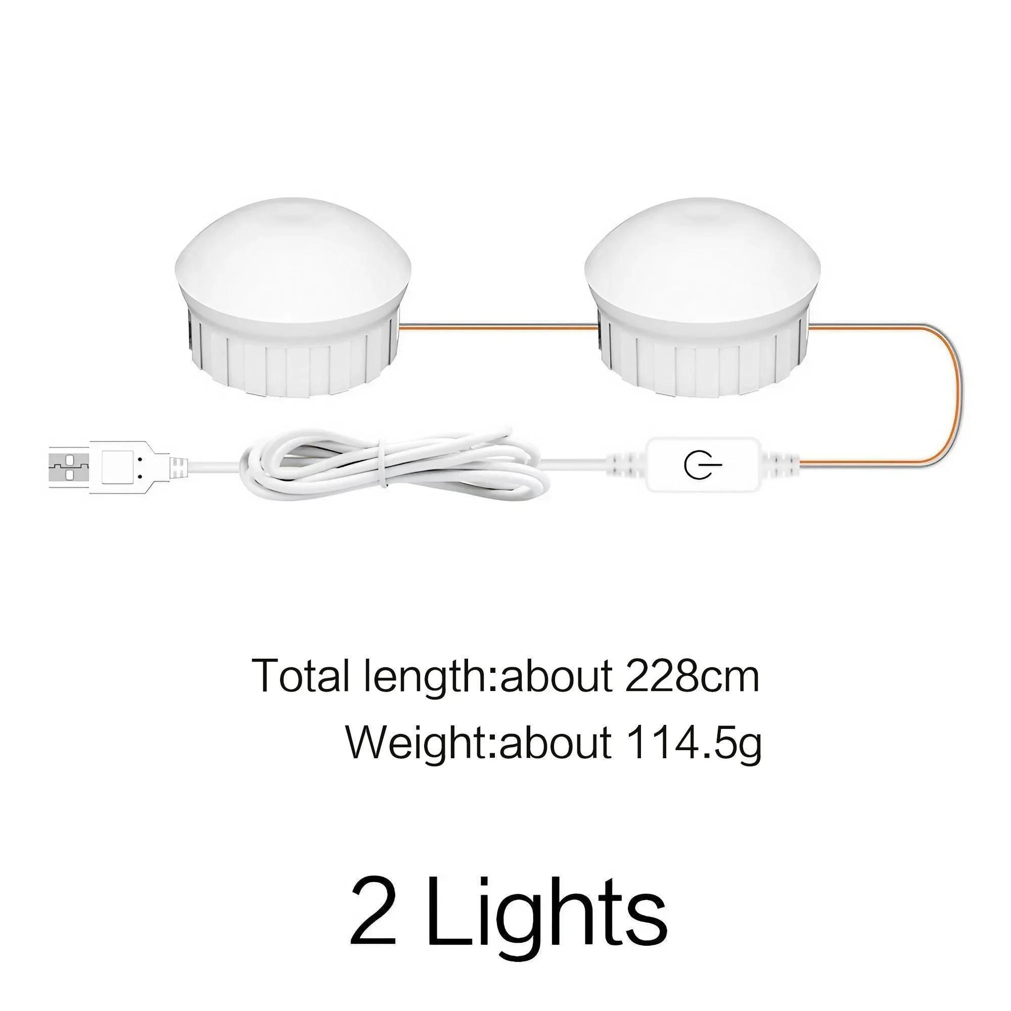 

Многофункциональное USB сенсорное светодиодное косметическое зеркало с присоской для туалетного столика, ванной комнаты, шкафа