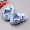 Baby Boy Girl Shoes Cartoon Bear Pattern Casual Cotton Shoe Toddler Striped Soft Sole Shoes First Walkers Spring Autumn Indoor