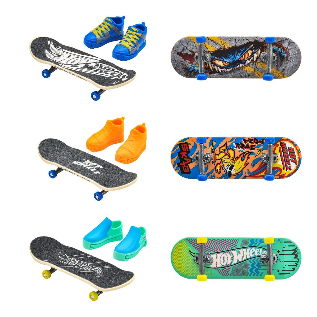 Hot Wheels Skate Temel Serisi Çeşitli Araç 16 Parmak Kaykayı Kutulu Yaşlar Oyuncaklar, Ayakkabılar, Set, 5+, Çok Amaçlı, 987J-HGT46