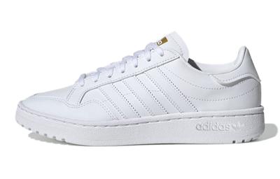 Originals Team Court J Abrasion Resistant Abrasion Resistant Low Top Kids' Skateboarding Shoes White Teenagers EF6809