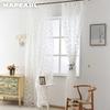 1 Stück NAPEARL Jacquard Durchsichtiger Tüll Fenstervorhang für Wohnzimmer Schlafzimmer Heimdekoration