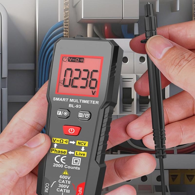 Intelligent Anti Burn Digital Multimeter Portable Suitable For Electrical Safety With Overload Protected Voltages Tester