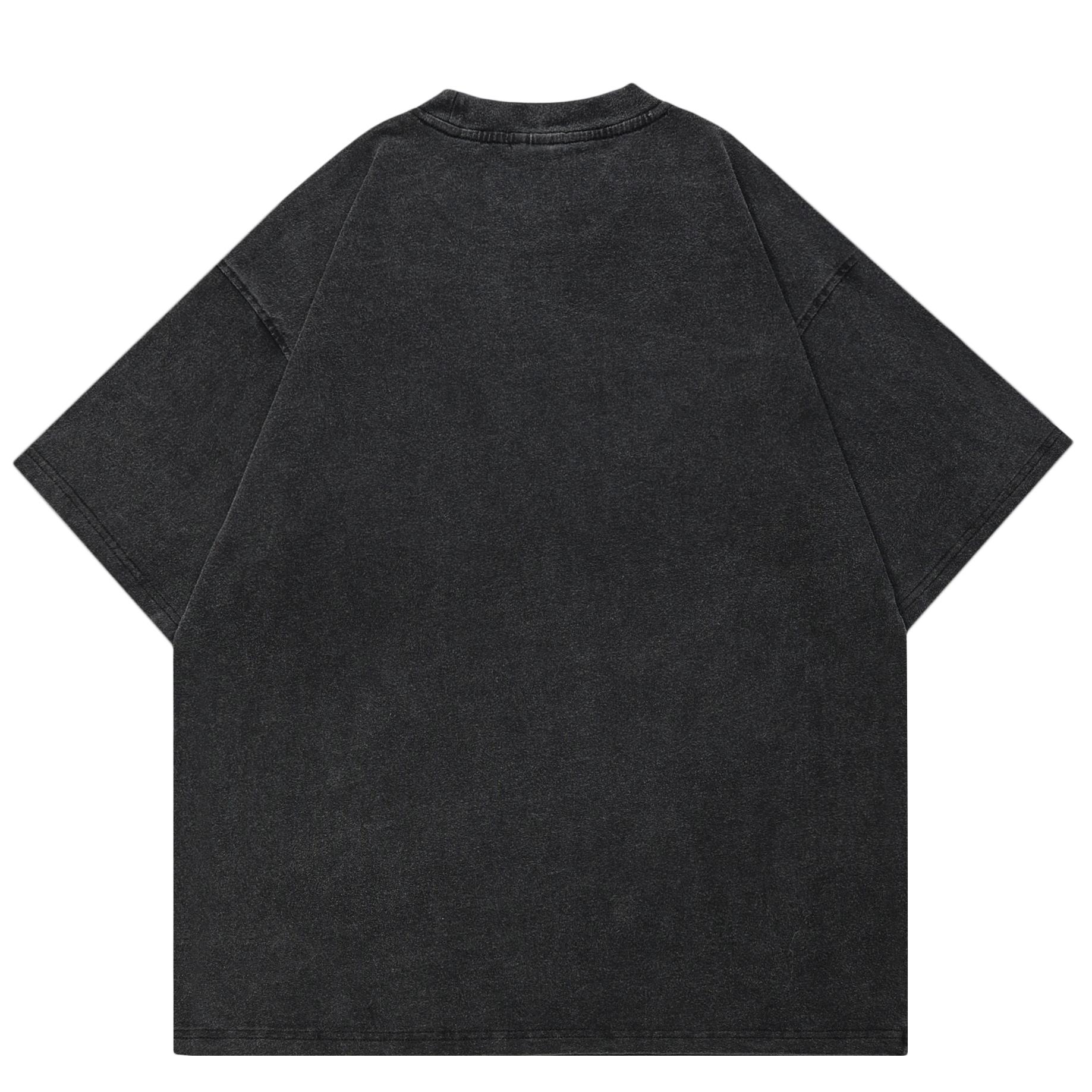 Уличная футболка унисекс с принтом профиля и лицом L чёрный — фото 2