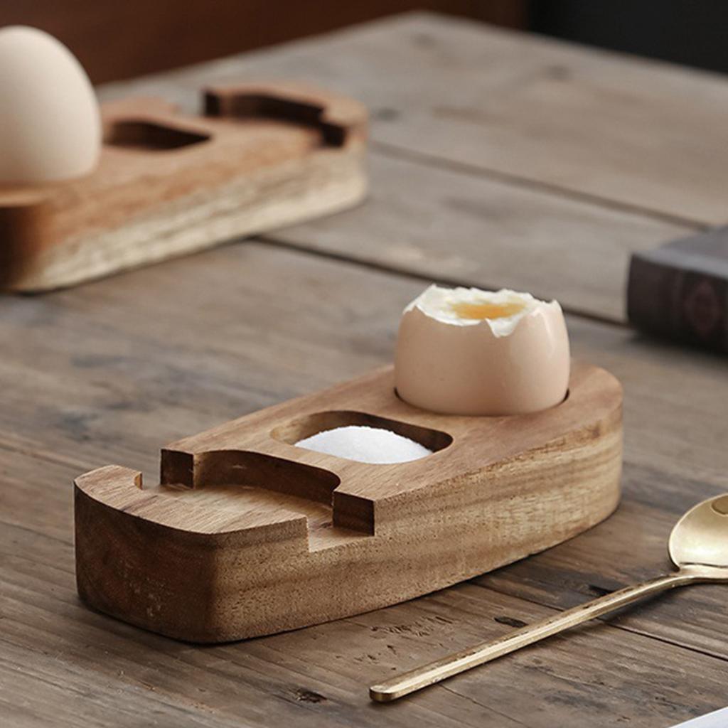 Egg Tray with Egg Cup Holder, Kitchen Gadget for Breakfast Display