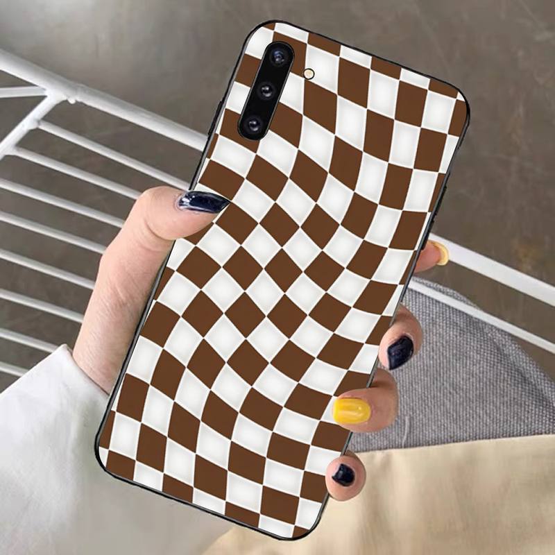 crazy checkers Phone Case for Samsung Note 5 7 8 9 10 20 pro plus lite ultra A21 12 72