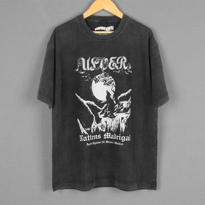 T-shirt Ulver Il Madrigale della Notte Black Metal Satyricon Agalloch Cotone Lavato Top da Uomo Abbigliamento Maglietta Grafica Stampata Unisex