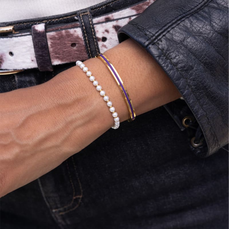 PIG & HEN (Women's) Maya Lu Bracelet - Royal Purple X Gold