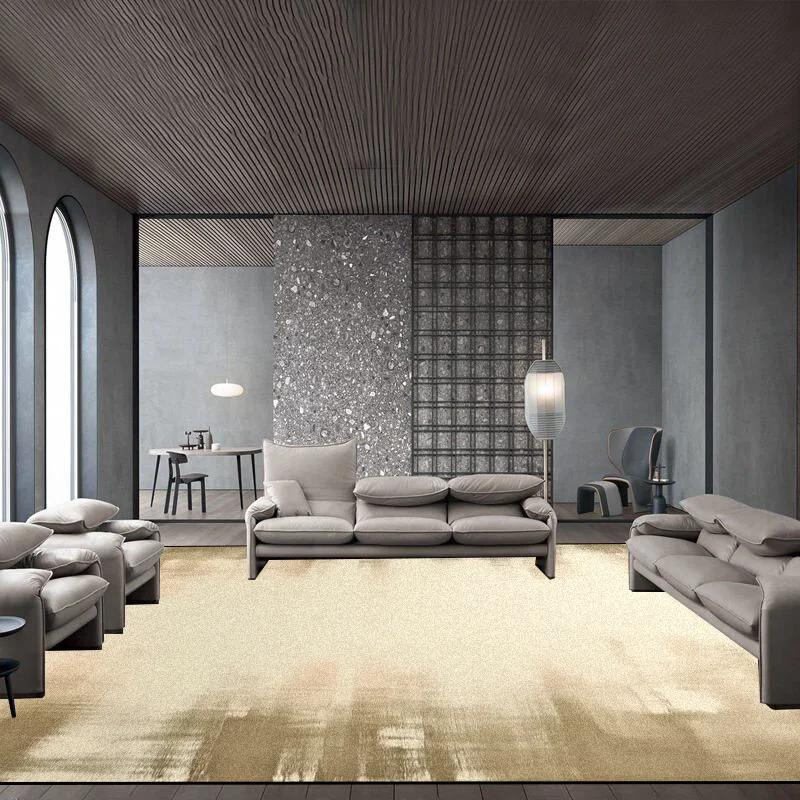 Modern Light Luxury Atmosphere Living Room Carpet Easy Cleaning Big Size Leisure Bedroom Rugs Non-slip Decoration Home Foot Mats