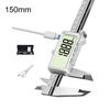 Rechargeable Electronic Digital Display Vernier Caliper (150/200/300mm), Stainless Steel, HD Full-Screen Caliper