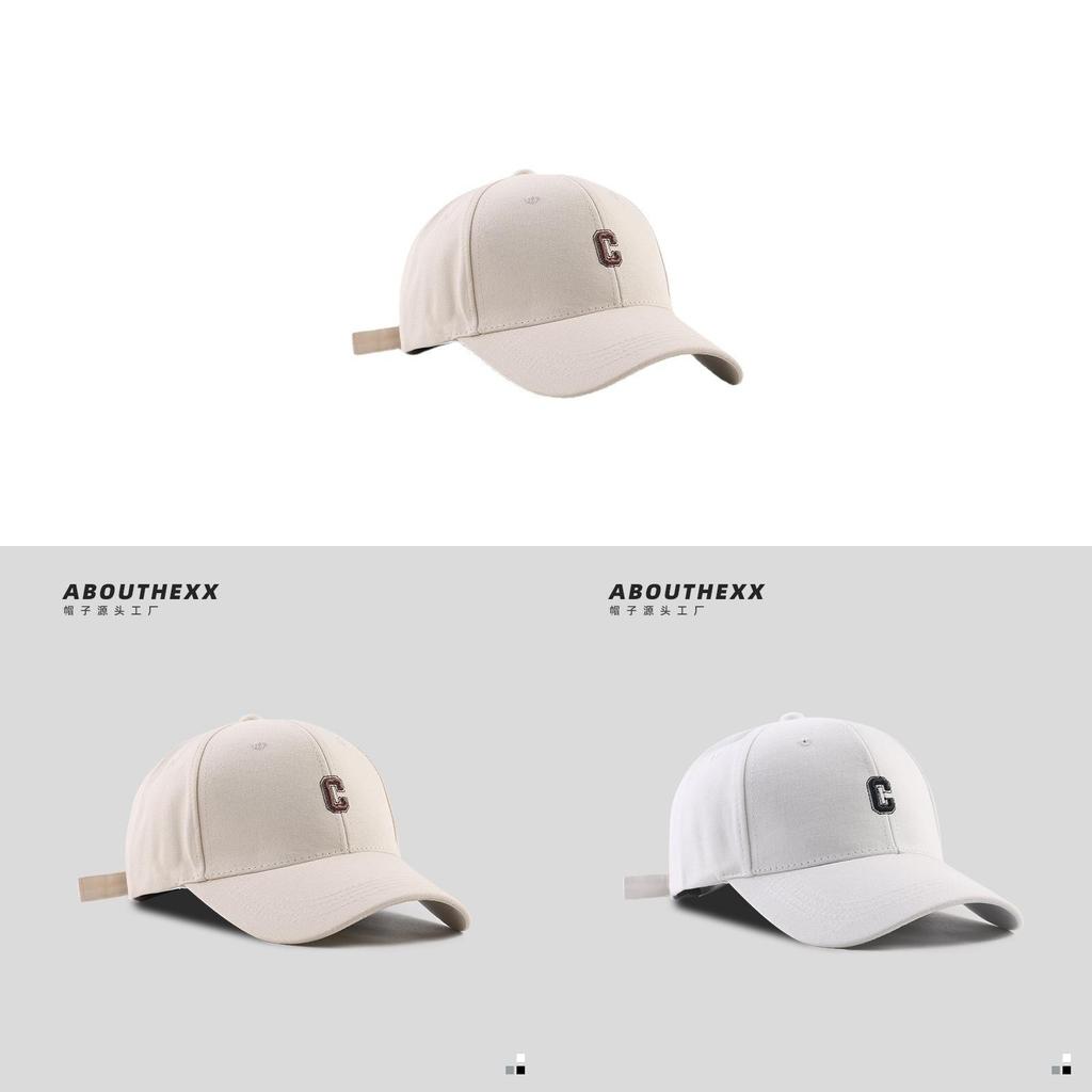 Classic Letter Embroidered Baseball Cap For Women Men Sun Protection Adjustable Fit