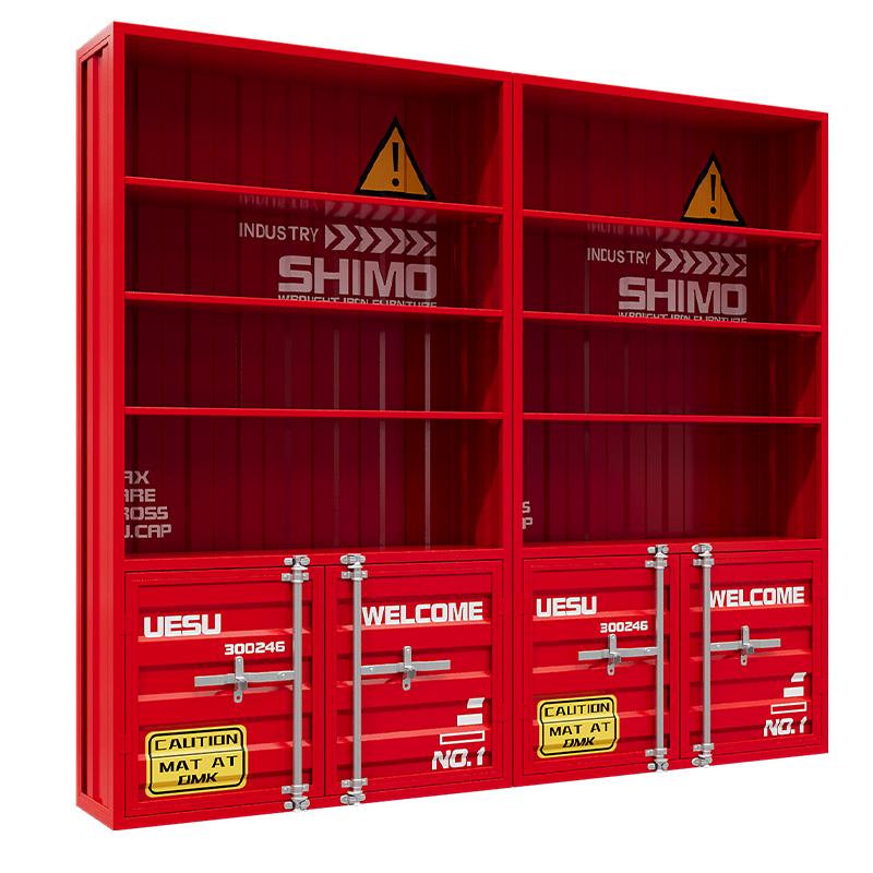 Wrought Iron Wine Display Cabinet for Restaurants and Bars