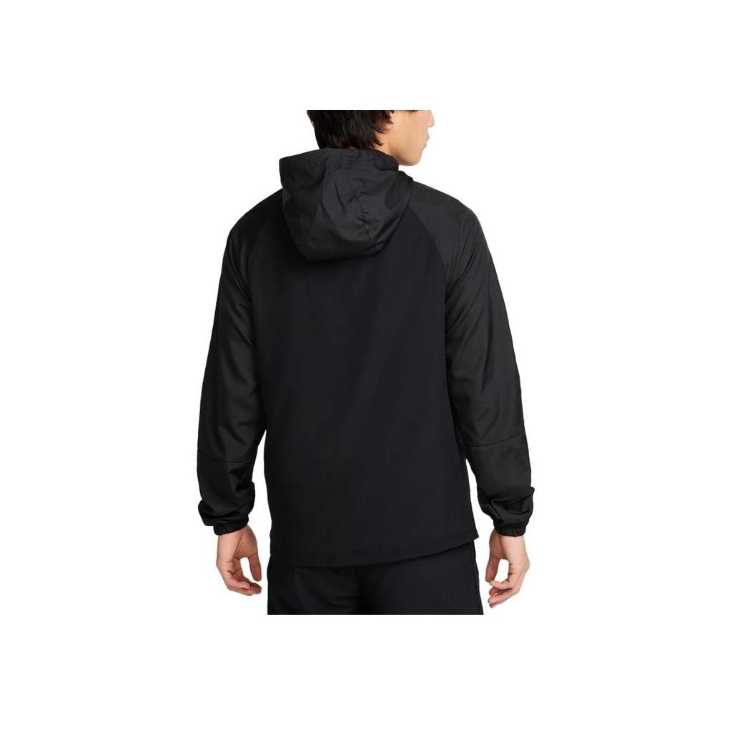 Nike Solid Color Logo Hooded Long Sleeve Jacket Men Jackets Black HJ3751-010