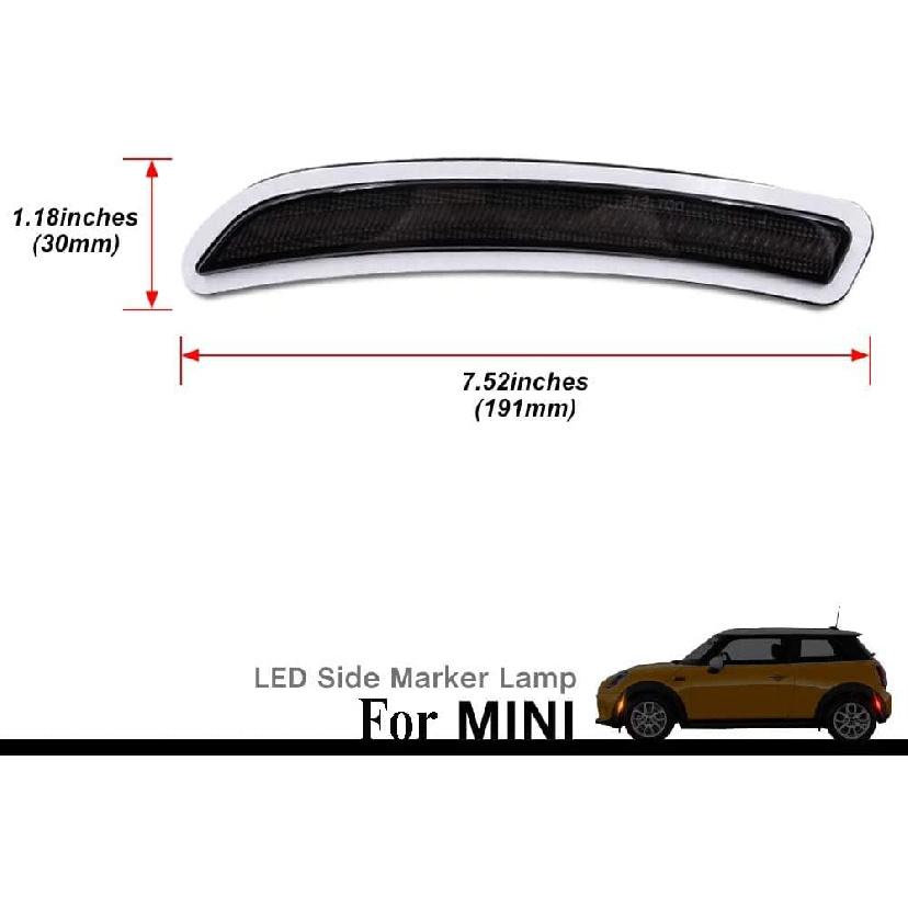 Led Side Marker Fender Light Replacement For 2014-2019 Mini Cooper F55 F56 F57 2pcs Front Amber Led Turn Signal Light +2pcs Rear Red Sidemarker Lamps