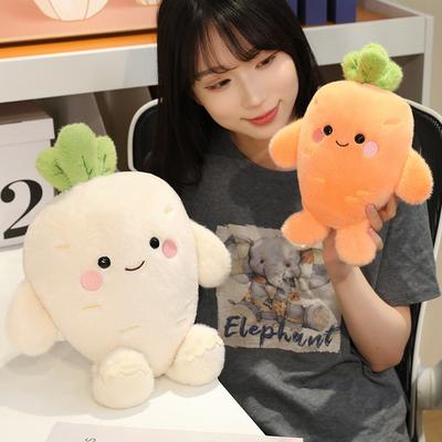 Cartoon Cute Expression Carrot Throw Pillow Plush Toy Doll Radish Doll Home Pillow Cushion Doll