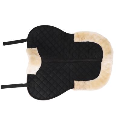 English Half Saddle Pad Polyester Faux Wool Shock Absorption Anti Slip Breathable Saddle Pad for