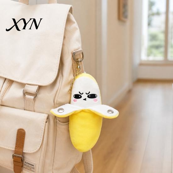Kids Musical Plush Toy Banana Toy, Fruit Sensing Metronome with Sounds, Interactive Music Playing Doll Sound for Kids, Cute Motion Sensor Keyring Gift