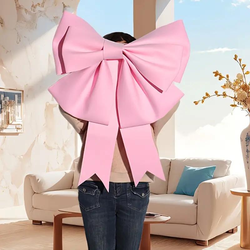 DIY Handmade Craft Bag EVA Material Giant Pink Decorated Bow Set for Wedding Christmas Easter Birthday Party Decorations