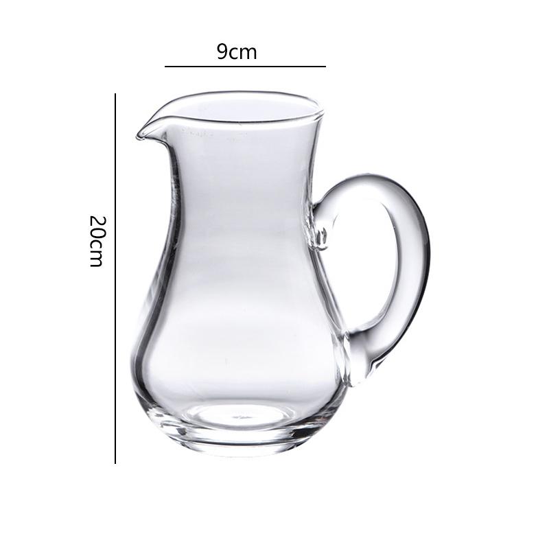 Einfacher Stil Weinseparator mit Griff Transparent Rotwein Dekantierer Haushaltswasserspender Weinseparator Barzubehör