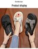 2025 Women's Fairy Style Slides: Summer One-Strap Slippers with Thick Soft Soles