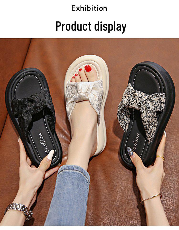 2025 Women's Fairy Style Slides: Summer One-Strap Slippers with Thick Soft Soles
