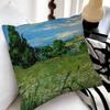 Van Gogh Art Pillow Case Fashion Square Pillowcase Bedroom Sofa Room Ins Decoration Leisure
