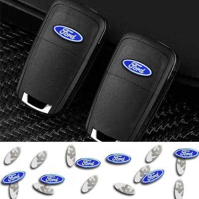 Hot Car Fashion Key Badge Emblem Replacement Car Key Stickers For Ford B-Max Cmax Smax KA St Line Galaxy Explorer Mondeo Accesso