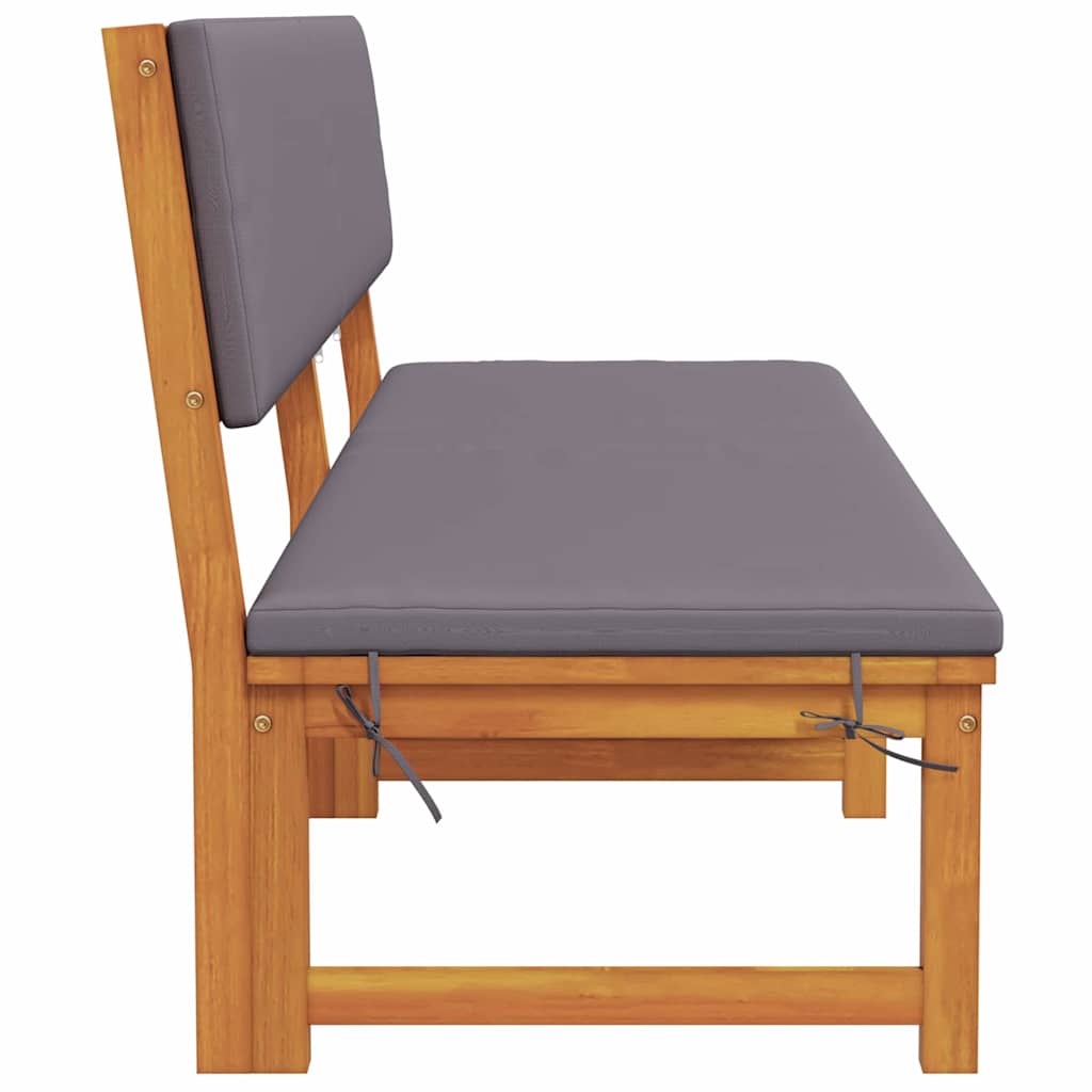 Sun Lounger Oil Natural Finish 200 x 57 x 75 cm Solid Acacia Wood
