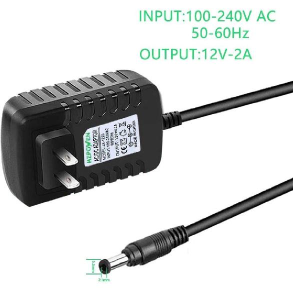 12V AC DC Adapter Charger for Etekcity Mynt LiBa, Naipo, Gideon, Shiatsu Back Neck Massager Pillow Power Supply