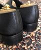 Joenshoe Harris Saffiano Double Monk Strap Black