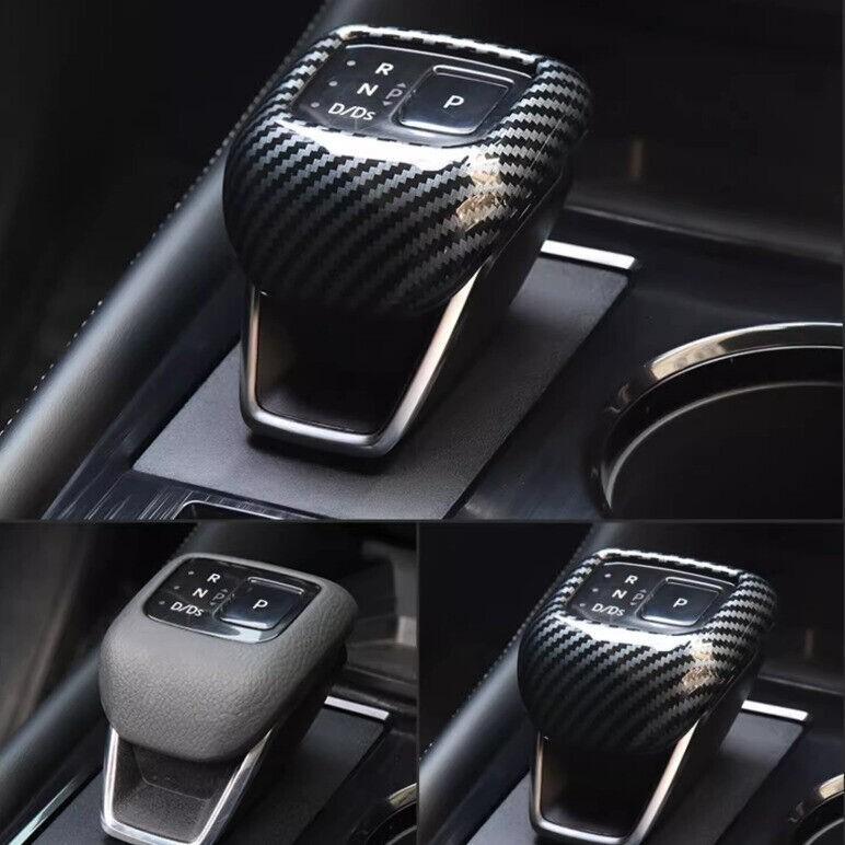 For Nissan Rogue 2021-2024 Carbon Fiber ABS Look Gear Shift Knob Cover Trim 1pcs