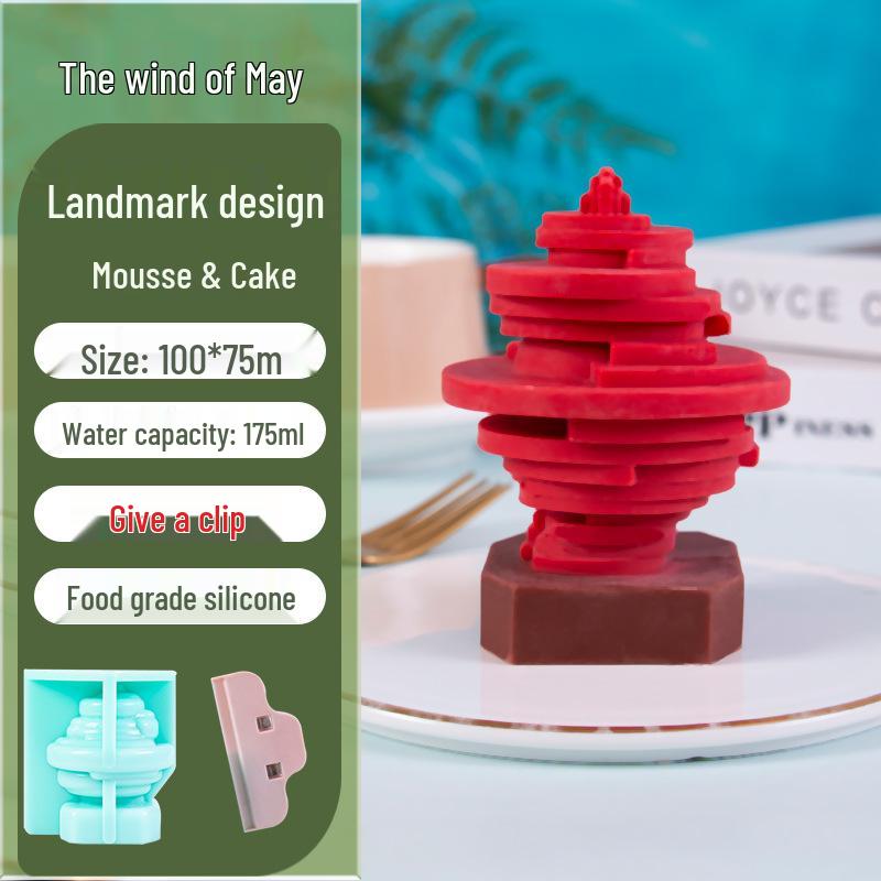 Qingdao Landmark Architectural Silicone Mousse Cake Mold