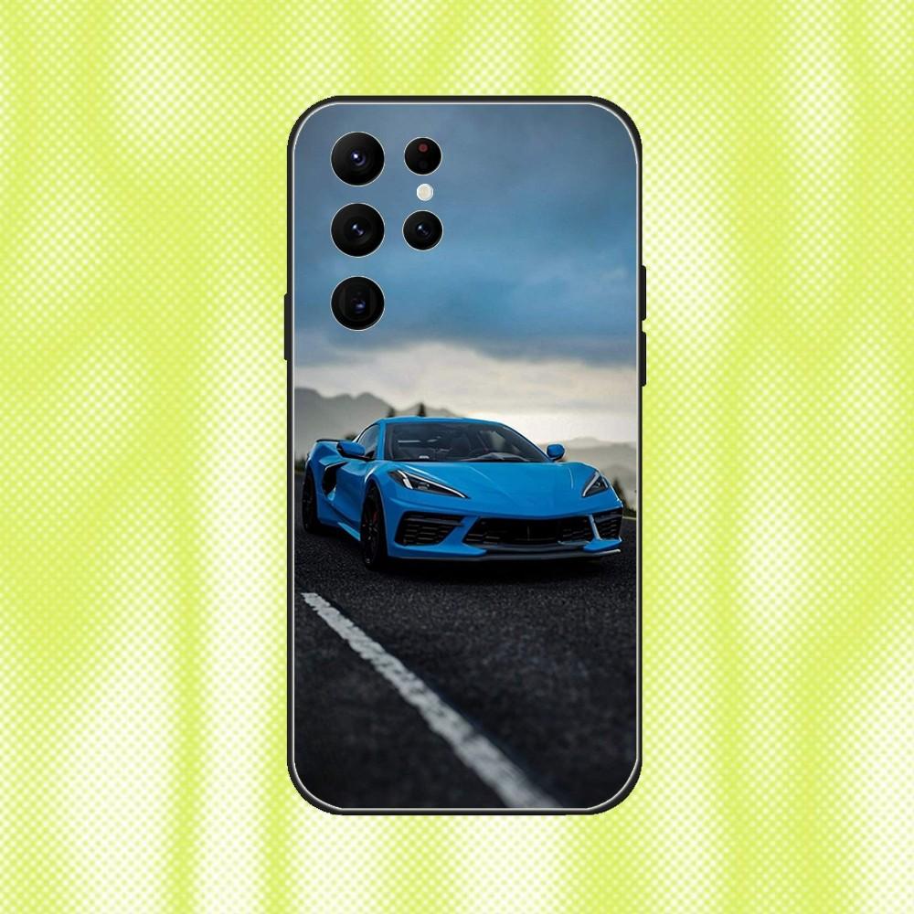 C-CorvetteS C8 C6 Cars Phone Case For Samsung S 25,24,23,22,30,21,10,9,Ultra,Plus,Lite,FE,4,5G Black Soft Case