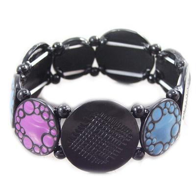 [G6038] - Designer Bracelet 'Princesse Pop' Blue Pink