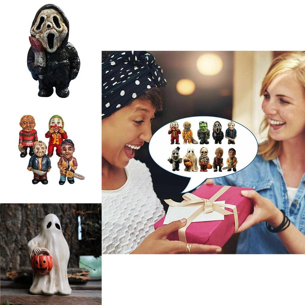 Spooky Horror Gnomes For Halloween Garden Decoration Hand-crafted Resin Figurines