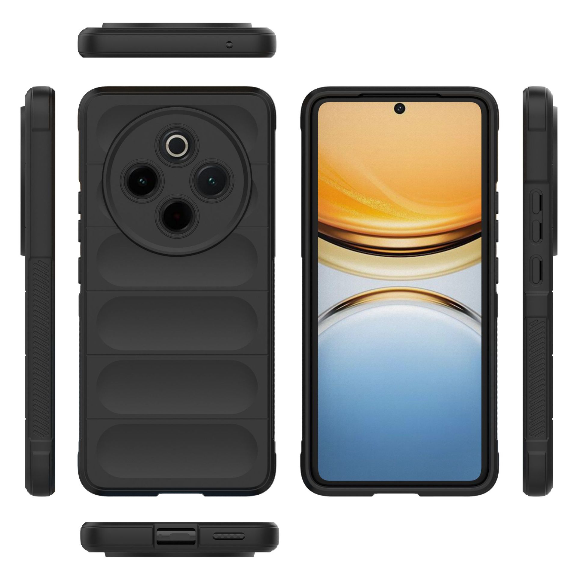 

Vivo Y300 Pro Phone Case,Soft TPU Shockproof Phone Cover for Vivo Y300 Pro чёрный