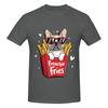 1 Piece Frenchie Fries Graphic 100 Cotton Tshirt French Bulldog Tees Tops For Unisex