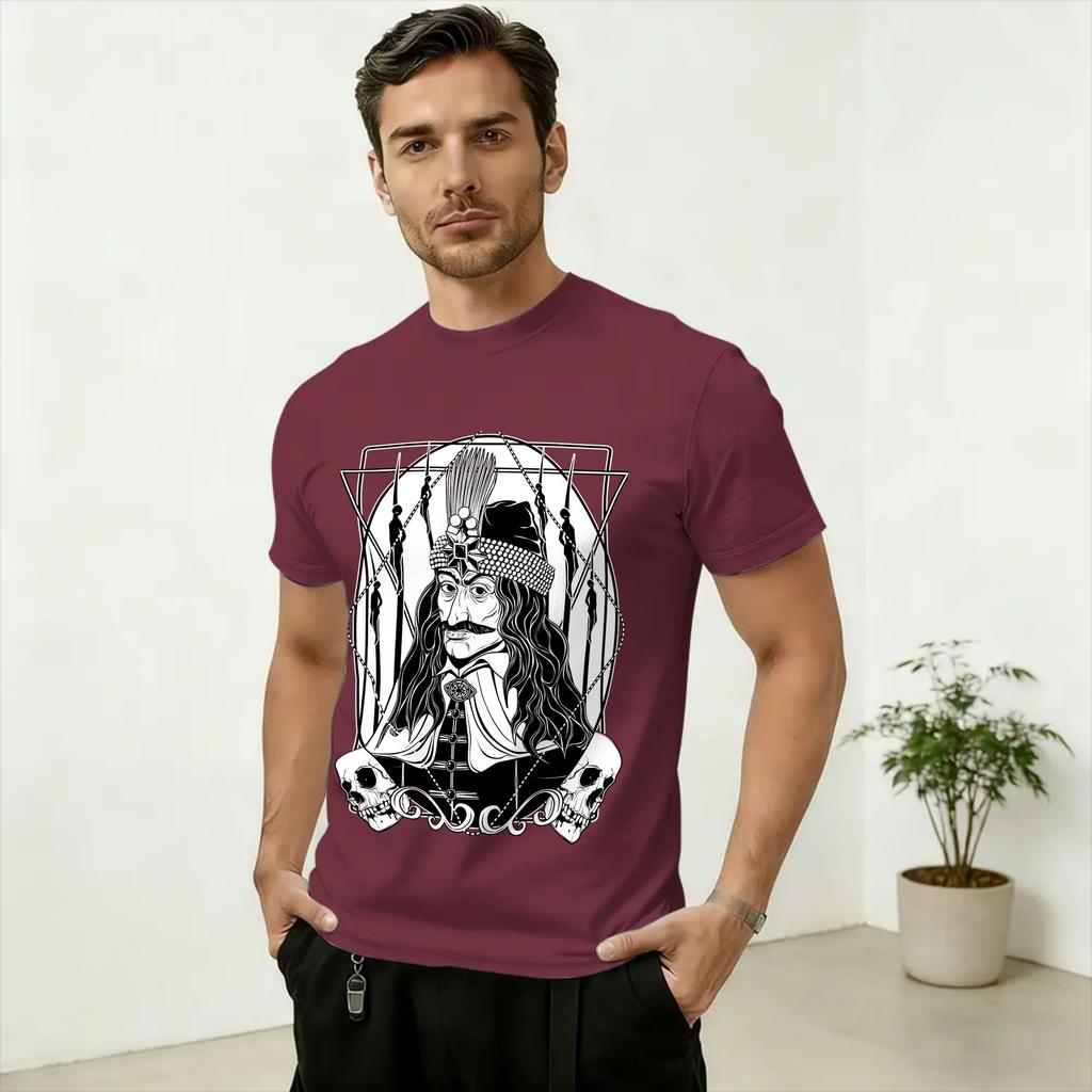 Vlad III Dracula The Impaler T Shirt Summer Hip Hop TShirts Unisex Cotton ONeck Plus Size Top Tees ShortSleeved Vintage Tops