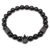 Zhang Meng Jewelry Copper Crown Bracelet with Color-Retaining Zirconia Beads