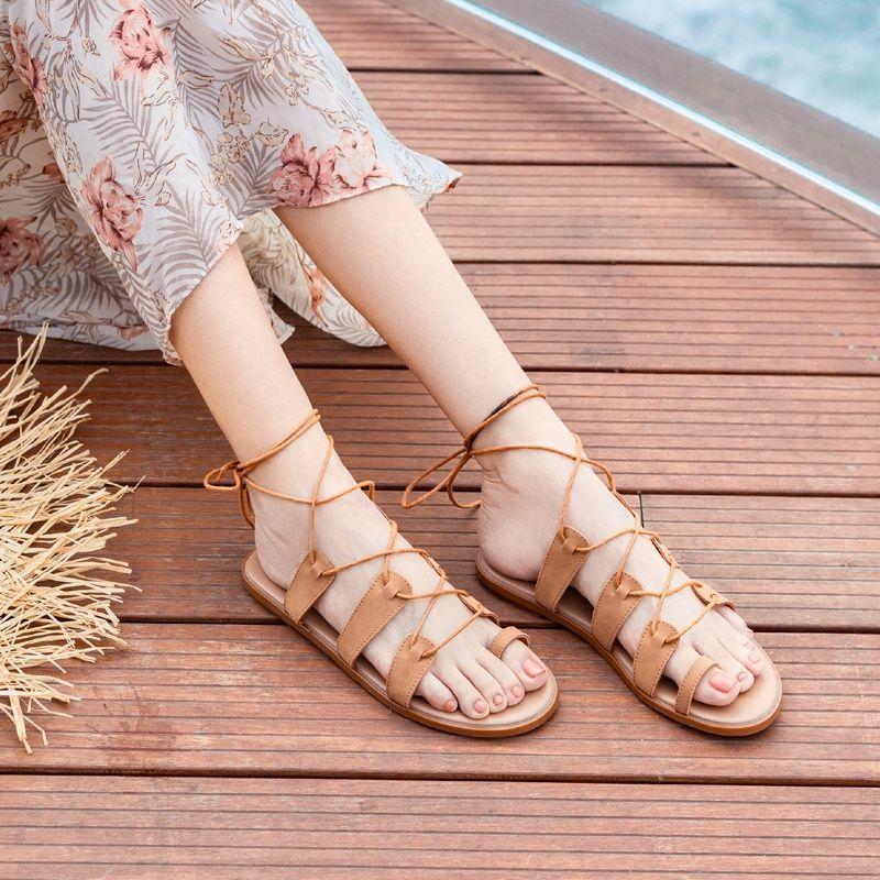 

Fashion Flat Rubber Roman Style Open Toe Beach Outdoor Ladies Shoes 2025 Luxury Trending Summer Comfortable Casual Daily Women s Sandals 40