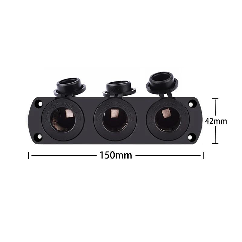 1 2 3 Furos Painel 12V À Prova D'Água Isqueiro Tomada de Energia Substituição Kit DIY para Carro Barco ATV RV Caminhão