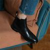 Fashion New Autumn Winter Genuine Leather Women Shoes Fashion Round Toe Boots for Women Brogue Designs Low Heels Women Knight Boots