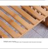 Mini Bamboo Desktop Flower Stand for Office or Window Sill - Wooden Potted Plant and Storage Rack.