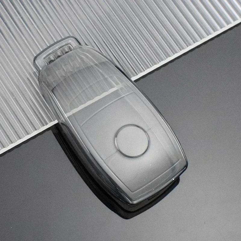 Transparent Tpu Car Key Cover Case Shell Fob Bag For Mercedes Benz A C E S G Class Glc Cle Cla W177 W205 W213 W222 X167 Amg
