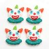 Amosfun 10pcs Resin Clown Charms Hair Barrettes Making Charms Handmade Crafting Slime Charms Pendants for Headband Headdress DIY Crafts (Random Style