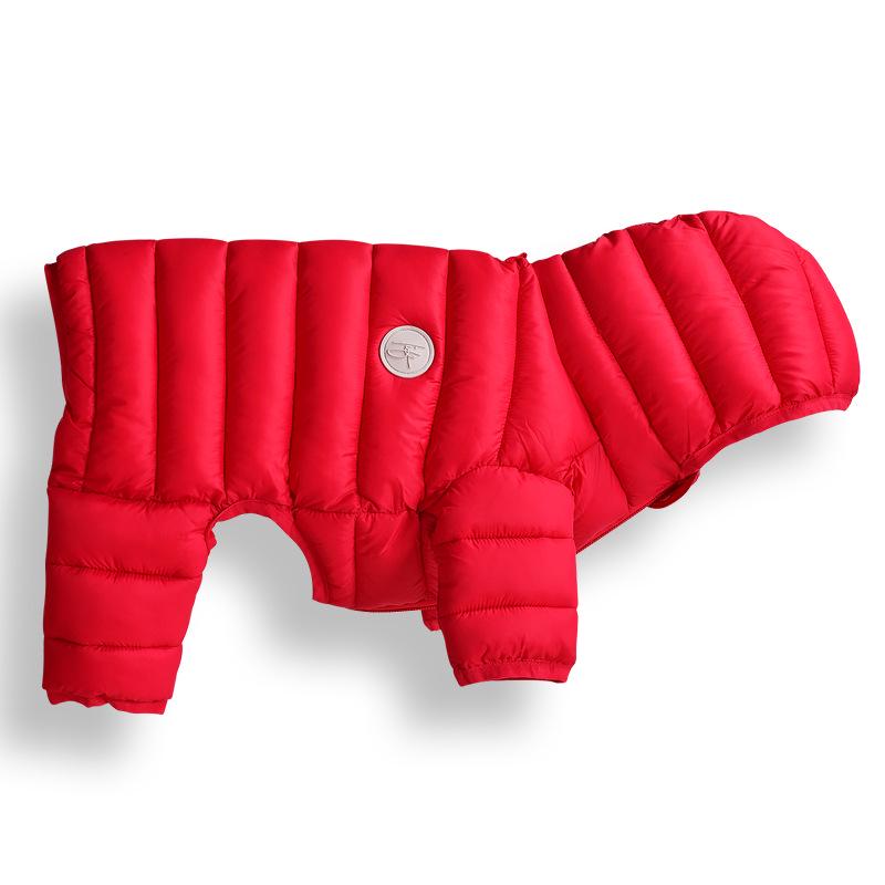 

Warm Cotton Four-Legged Dog Coat for Poodle, Bichon, Schnauzer, Shiba, Corgi, and Border Collie XS - ~3-5 lbs